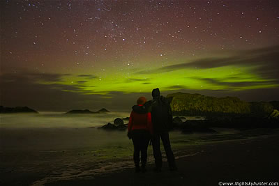 Ballintoy Harbour Aurora Display - Jan 22nd 2012